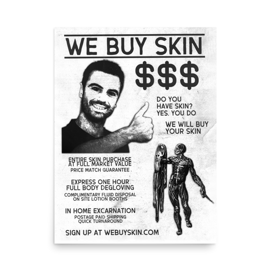 WE BUY SKIN (handbill)