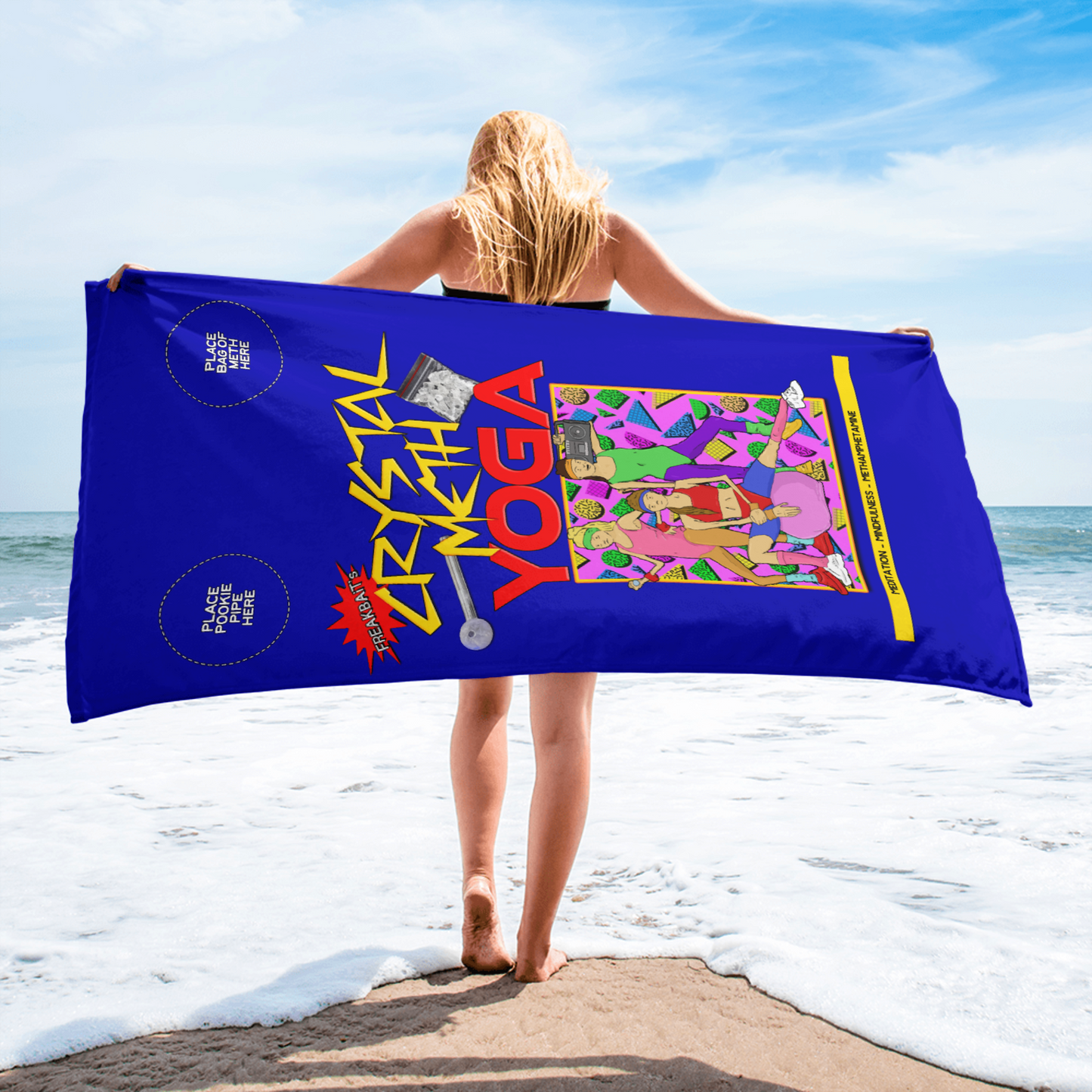 CRYSTAL METH YOGA TOWEL